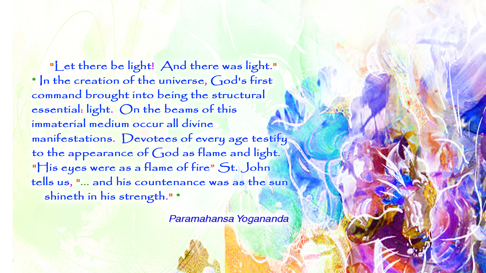 Yogananda God Light wallpaper